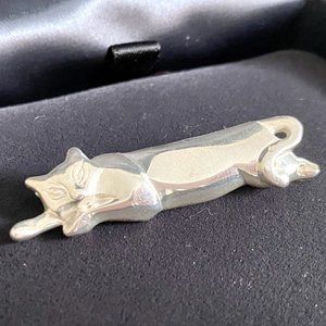 Tiffany & Co. Sterling Silver Cat Brooch/Pin